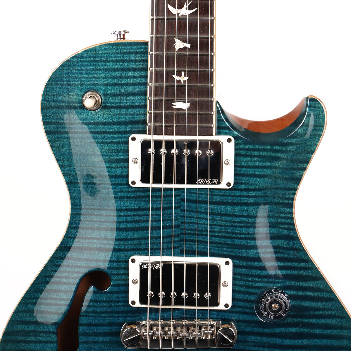 PRS P245 Semi-Hollow Blue Azul 10-Top 2015 — 6