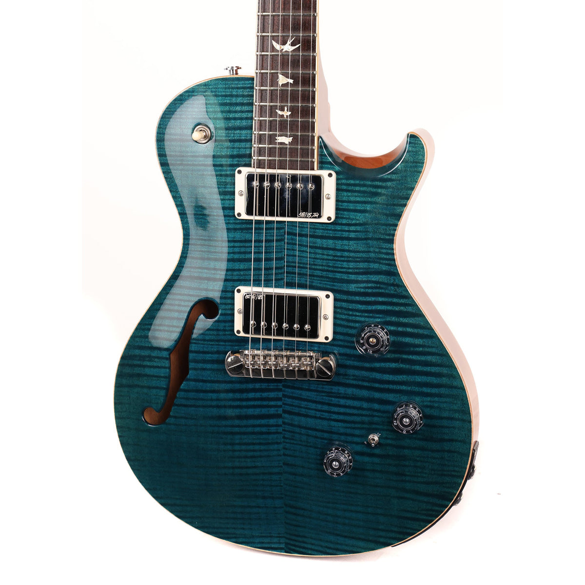 PRS P245 Semi-Hollow Blue Azul 10-Top 2015 — 7