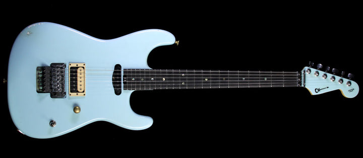 Used 2014 Charvel Custom Nitro Aged San Dimas Electric Guitar Robins Egg Blue