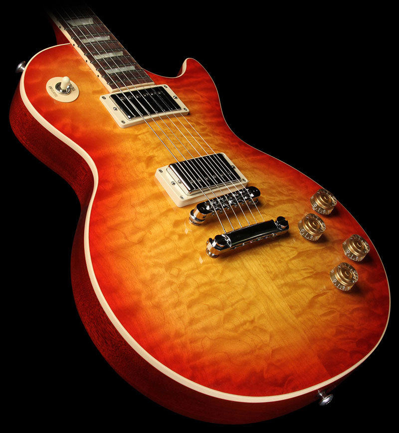 Used 2014 Gibson Les Paul Standard Electric Guitar Quilttop Heritage Cherry Sunburst — 1