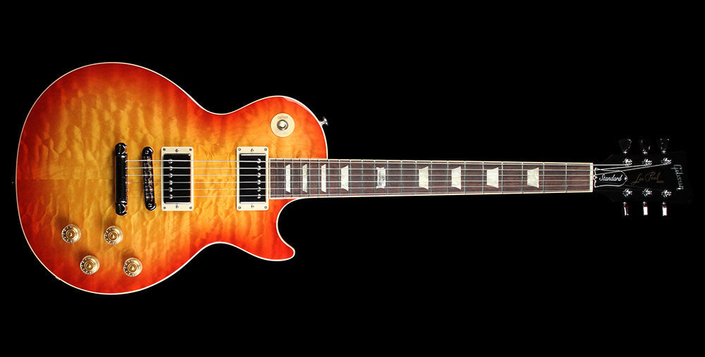 Used 2014 Gibson Les Paul Standard Electric Guitar Quilttop Heritage Cherry Sunburst — 2