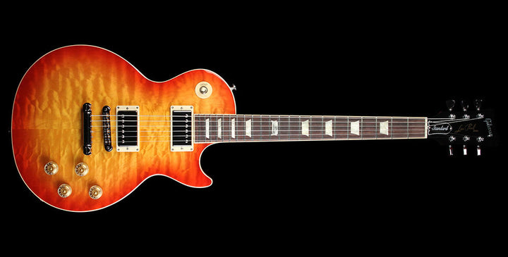 Used 2014 Gibson Les Paul Standard Electric Guitar Quilttop Heritage Cherry Sunburst