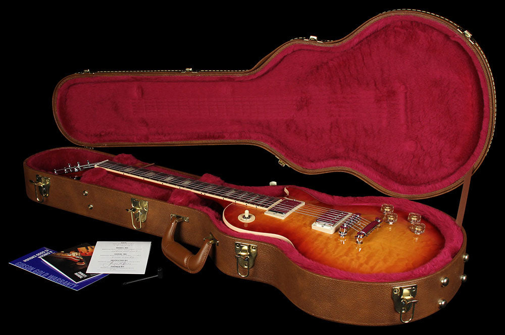 Used 2014 Gibson Les Paul Standard Electric Guitar Quilttop Heritage Cherry Sunburst — 5
