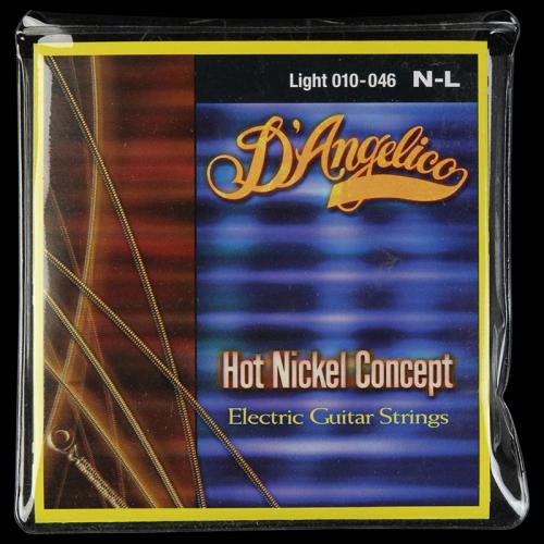 D'Angelico Electric Guitar String Set Hot Nickel Concepts Light (10-46)