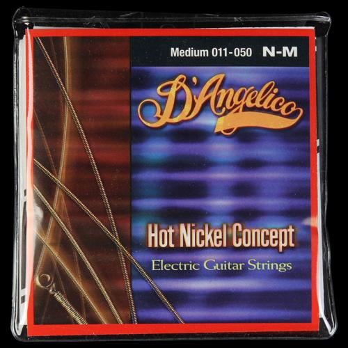 D'Angelico Electric Guitar String Set Hot Nickel Concepts Medium  (11-50)