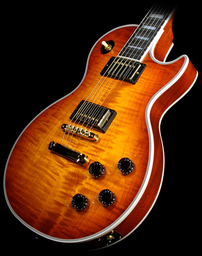 Used Gibson Custom Shop Les Paul Custom Figured Electric Guitar