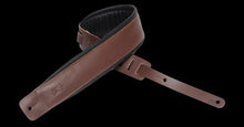 Levy's DM1PD Leather Guitar Strap - Brown