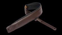 Levy's DM1PD DBR Leather Guitar Strap