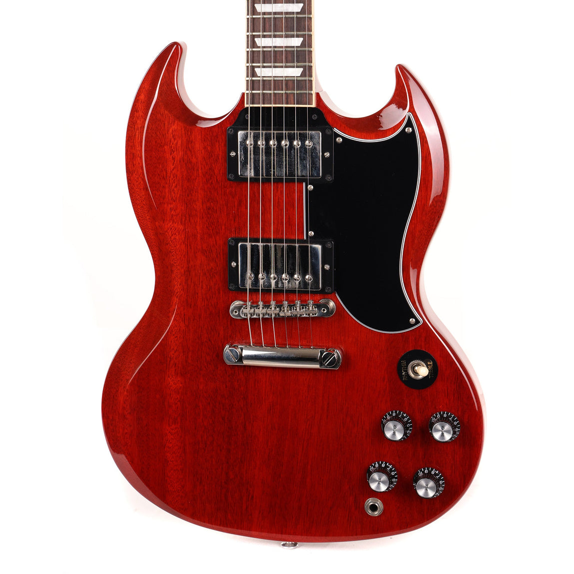 ギター Gibson 2022 SG Standard Heritage Cherry Gibson Back in Black… Heritage Cherry, and Dark Walnut!
