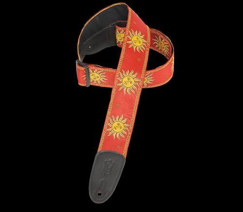 Levy's MPJG Sun Guitar Strap Red