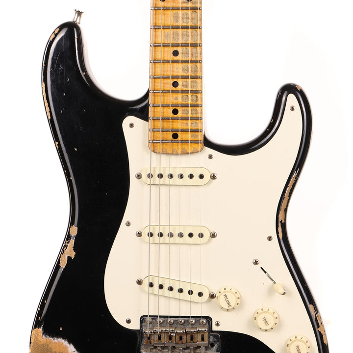 Fender Custom Shop 1958 Stratocaster Heavy Relic Aged Black 2018