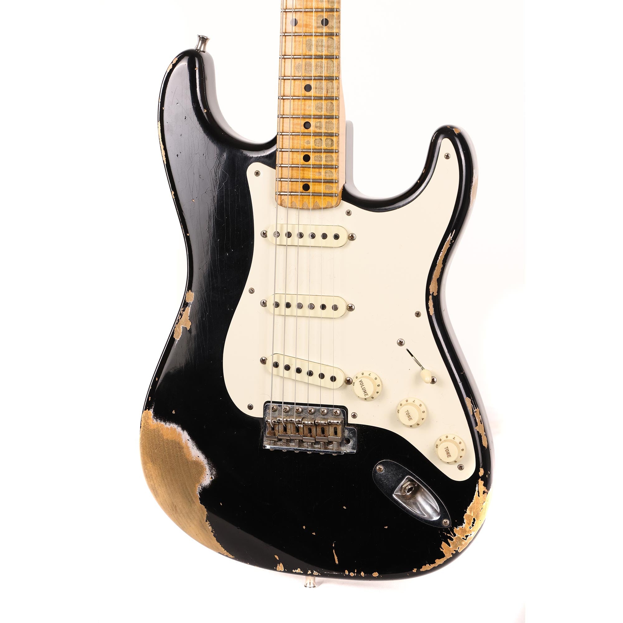 ★★Custom HardRelic Black Stratocaster★★ Fender Custom Shop Heavy Relic 1958 Stratocaster, Aged Black