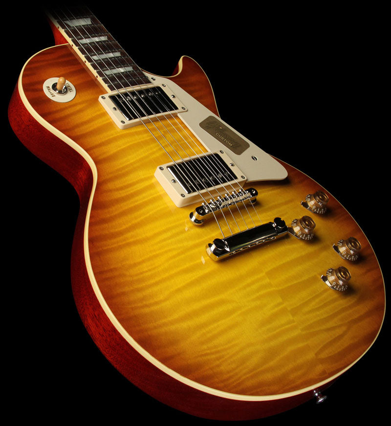 Used 2014 Gibson Custom Shop '59 Les Paul Chambered Reissue Electric Guitar Iced Tea Burst — 1