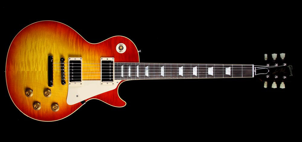 Used Gibson Custom Shop '58 Les Paul Chambered Reissue Electric Guitar Washed Cherry — 2