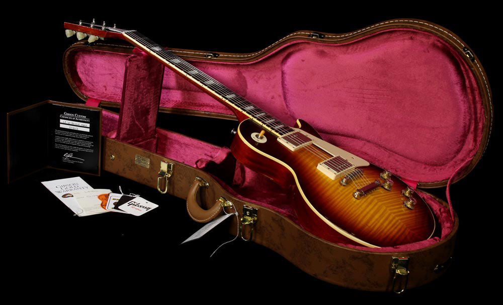 Used Gibson Custom Shop '60 Les Paul Reissue Heavy Aged Bourbon Burst — 5