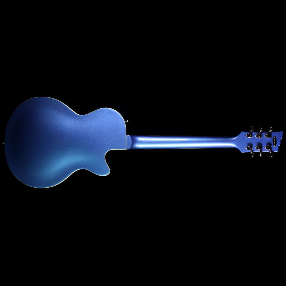 Used 2016 Duesenberg Mike Cambell Starplayer TV Left-Handed Electric Guitar Lake Placid Blue with White Stripes — 3