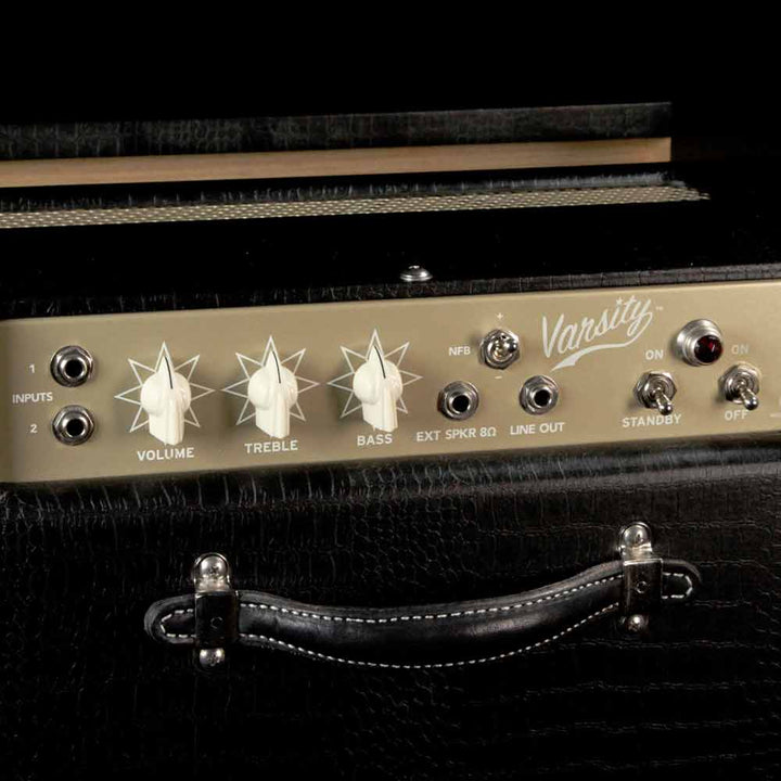 Magnatone Varsity 15-Watt Combo Amplifier Amp Black/Silver