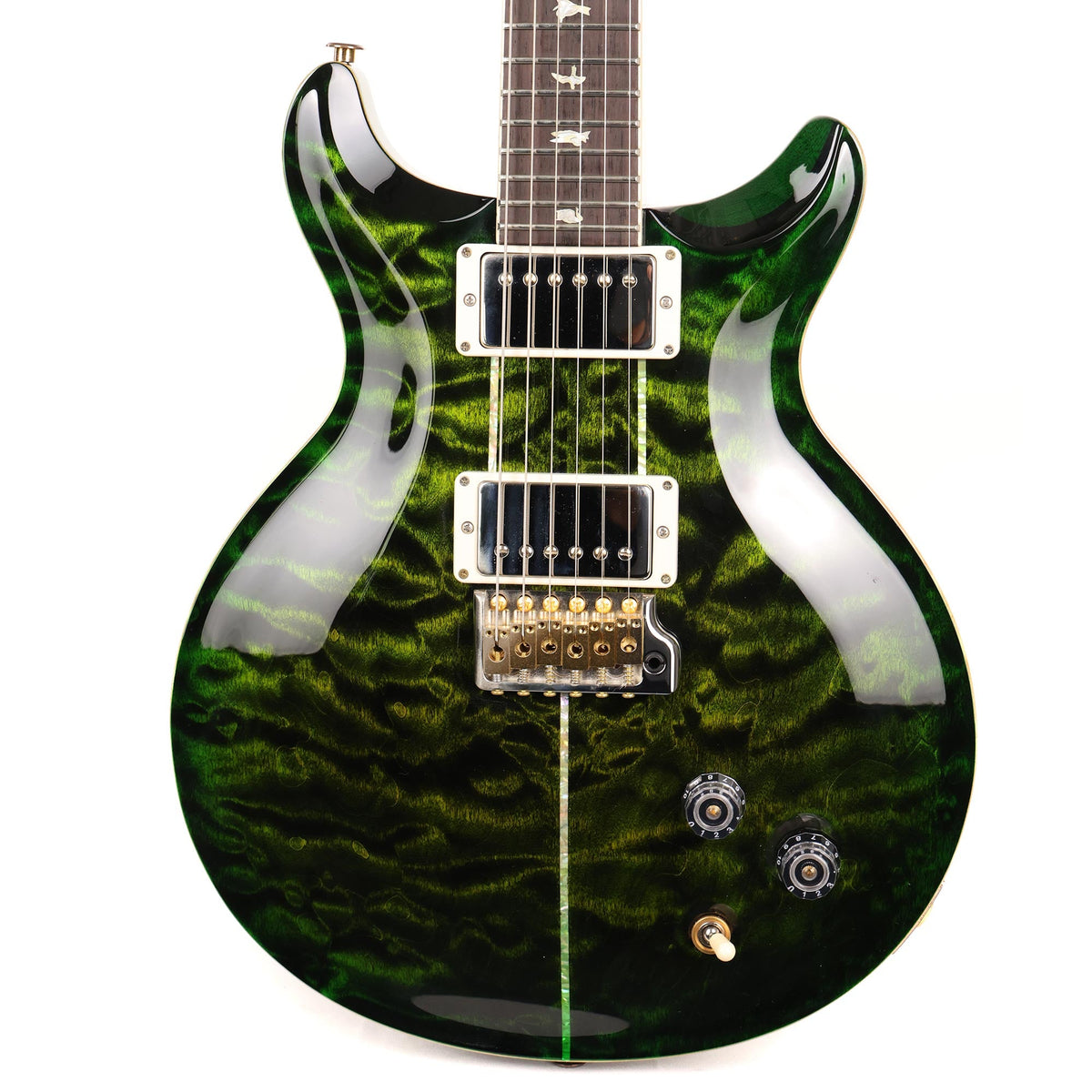 PRS Santana Retro Wood Library Brazilian Rosewood Fretboard Retro Jade with Green Burst 2023 — 1