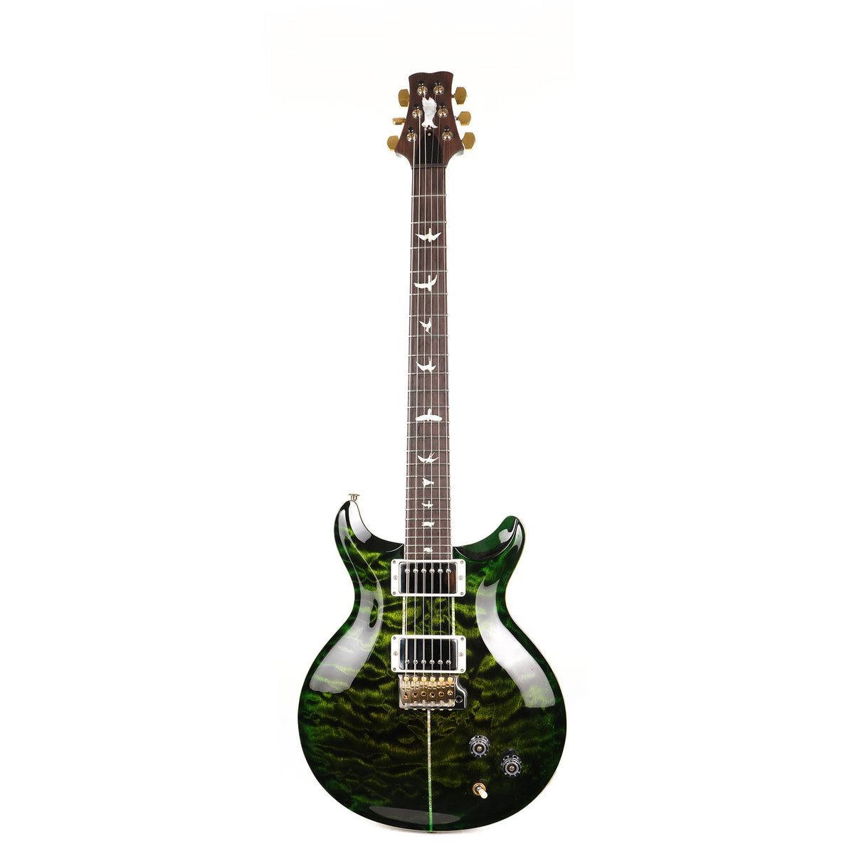 PRS Santana Retro Wood Library Brazilian Rosewood Fretboard Retro Jade with Green Burst 2023 — 2