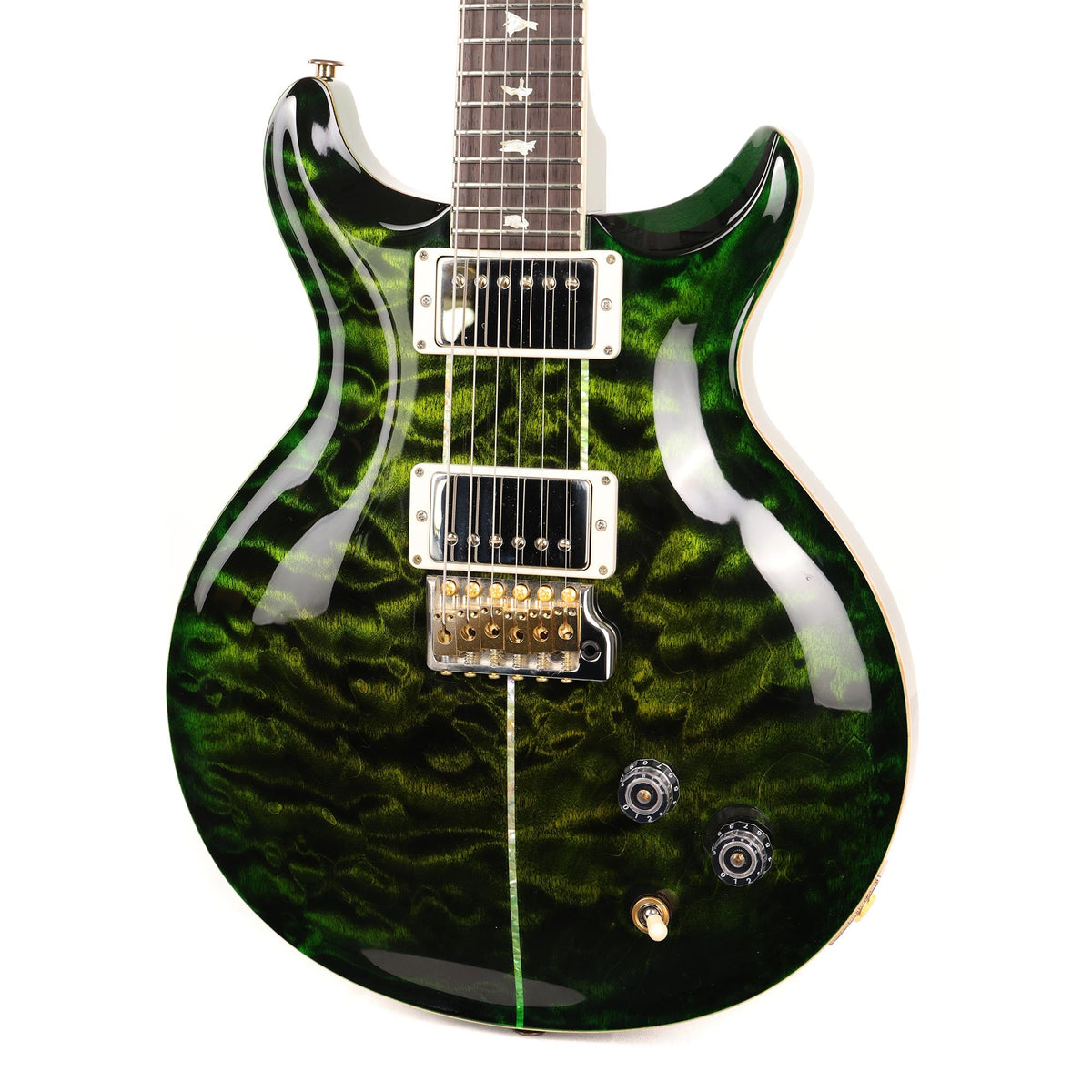 PRS Santana Retro Wood Library Brazilian Rosewood Fretboard Retro Jade with Green Burst 2023 — 7