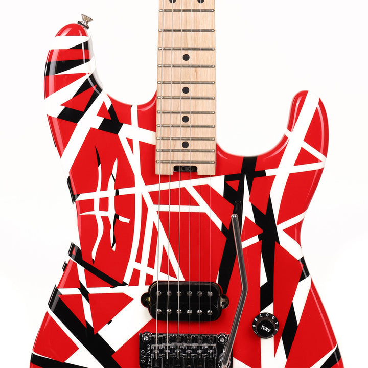 EVH Striped Series Red with Black and White Stripes 2021