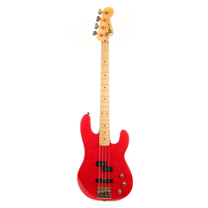 1981 Charvel Pre-Pro Bass Birdseye Maple Transparent Red