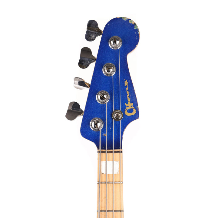 1982 Charvel Pre-Production Bass Blue Metal Flake