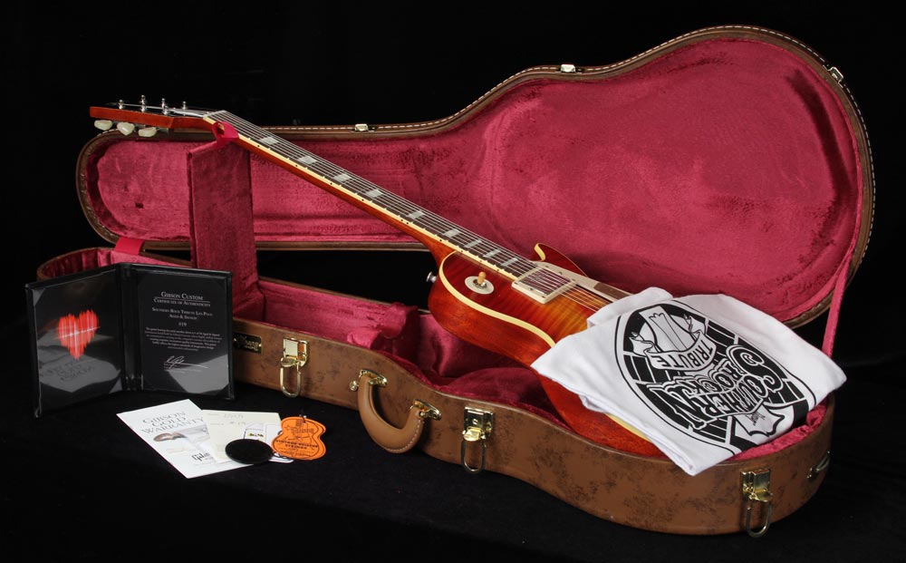 Gibson Custom Shop Southern Rock Tribute '59 Les Paul Aged Electric Guitar Signed "Reverseburst" Cherry Sunburst — 8
