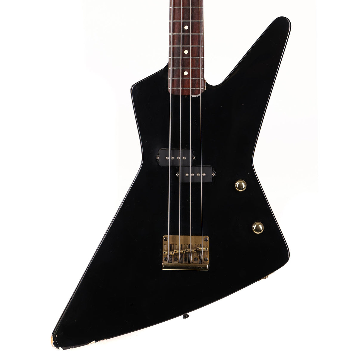 1981 Charvel San Dimas Pre-Pro Bass Black — 1