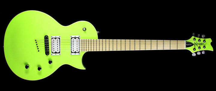 Used Kramer Assault 220 Plus Electric Guitar Flourescent Green