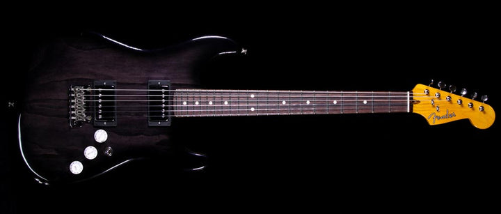 Fender Custom Shop Music Zoo Exclusive Hardtop Stratocaster Double-Humbucker Electric Guitar Ebony Transparent