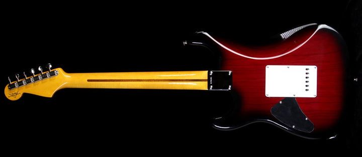 Fender Custom Shop Music Zoo Exclusive Hardtop Stratocaster Double-Humbucker Electric Guitar Black Cherry Burst