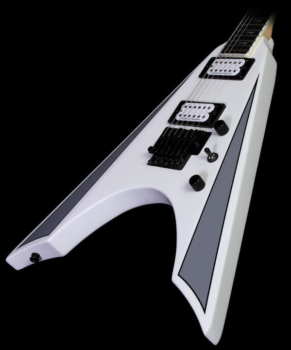 Used Kramer Nite V FR Plus Electric Guitar Alpine White with Grey