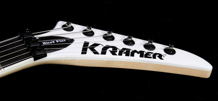 Used Kramer Nite V FR Plus Electric Guitar Alpine White with Grey