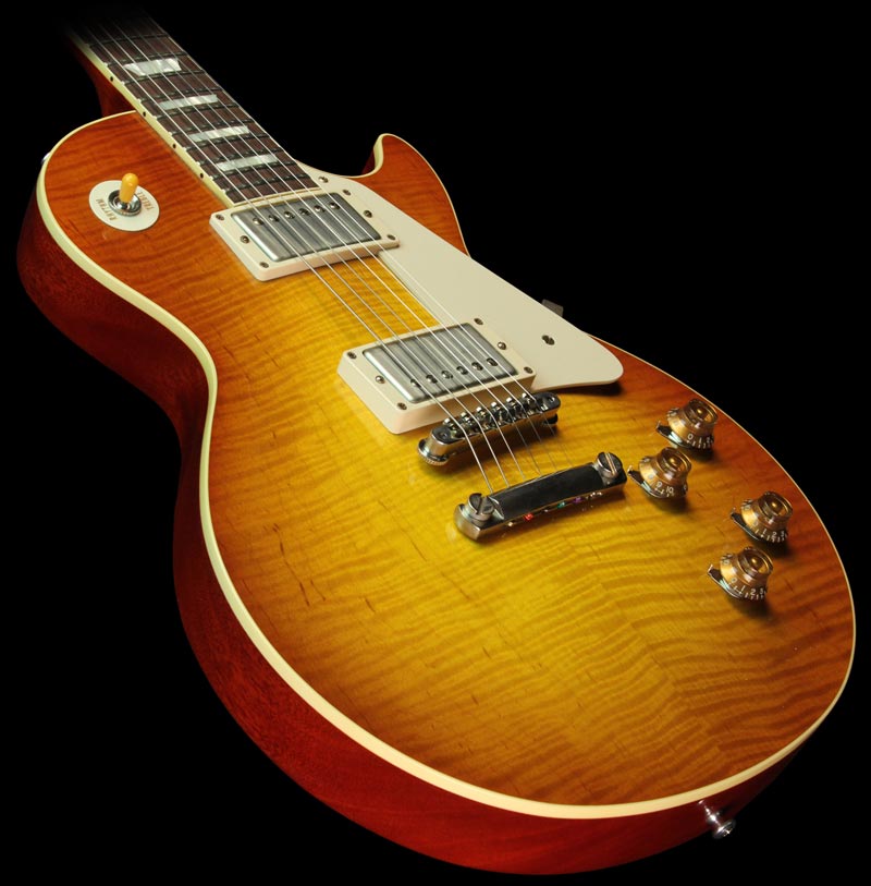 Used 2014 Gibson Custom Shop 1958 Les Paul Reissue Electric Guitar Sunrise Tea Burst VOS — 1