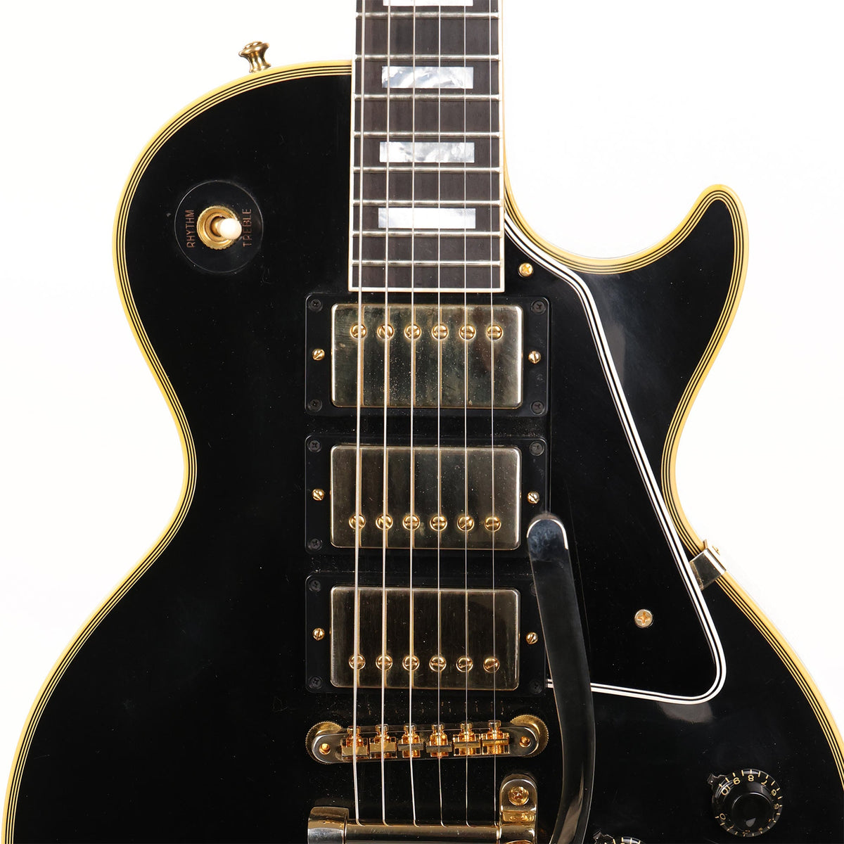 Gibson Custom Shop 1957 Les Paul Custom Reissue with Bigsby Ebony VOS 2021 — 6