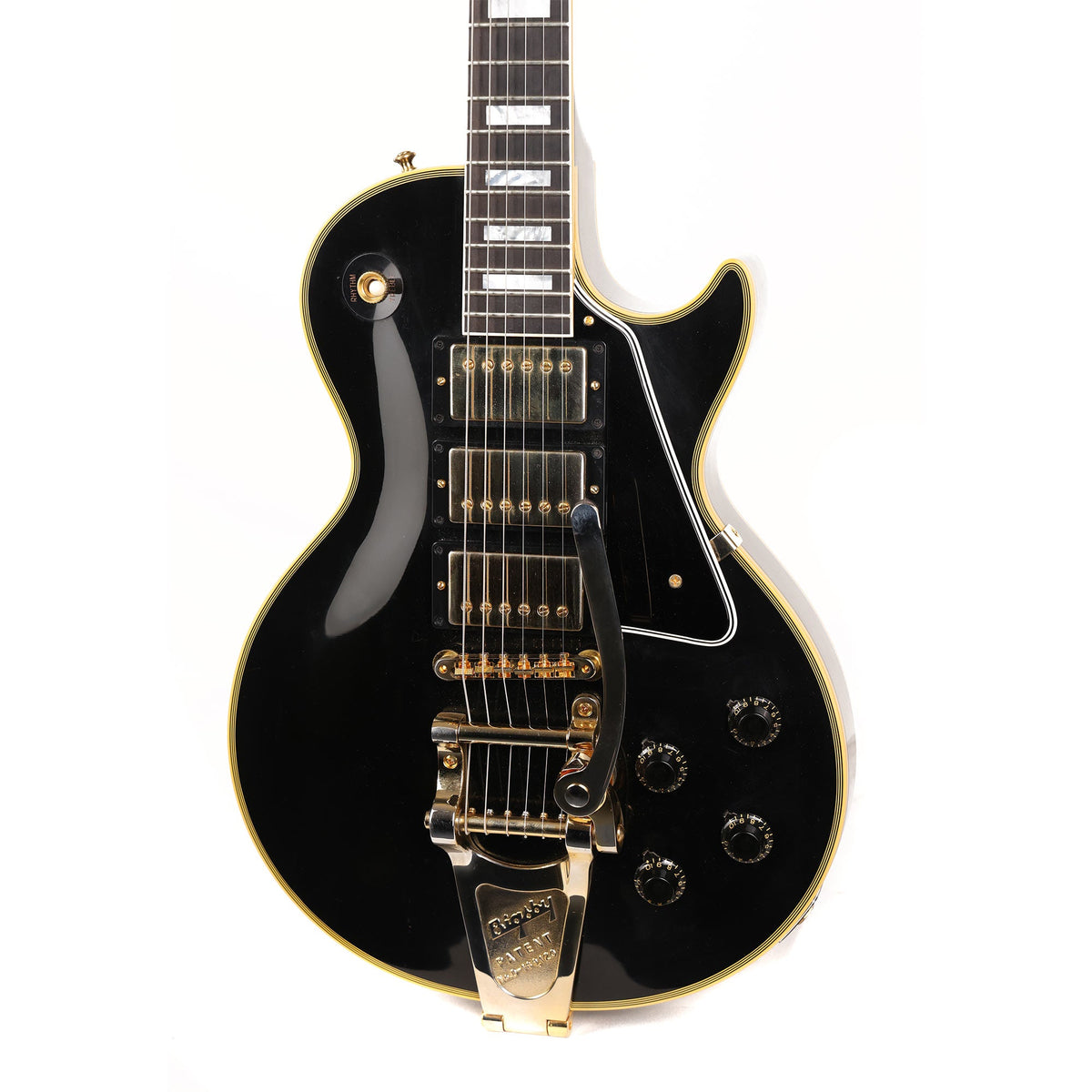 Gibson Custom Shop 1957 Les Paul Custom Reissue with Bigsby Ebony VOS 2021 — 7