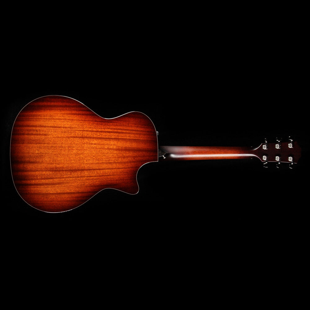 Taylor 524ce Left-Handed All-Mahogany Grand Auditorium Acoustic-Electric Guitar Tobacco Edgeburst — 3