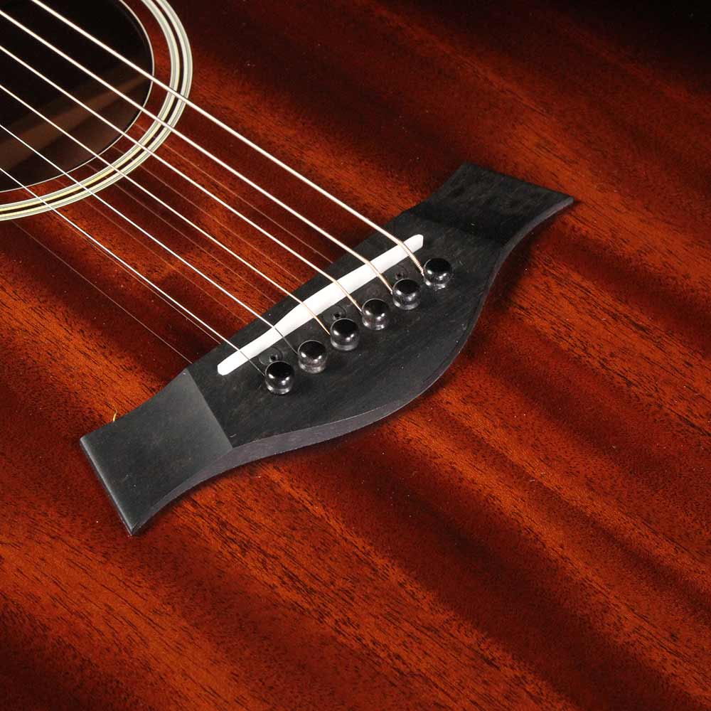 Taylor 524ce Left-Handed All-Mahogany Grand Auditorium Acoustic-Electric Guitar Tobacco Edgeburst — 4