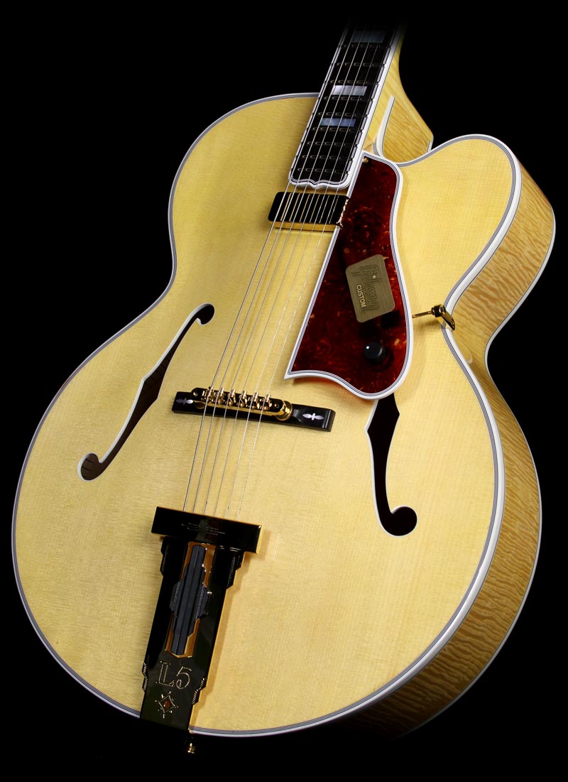 Gibson Custom Shop L-5 Premier Archtop Acoustic/Electric Guitar Natural — 1