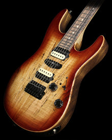Used Suhr Modern Spalted Maple Electric Guitar Dark Brown Burst