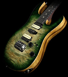 Suhr Modern Waterfall Burl Electric Guitar Faded Green Burst