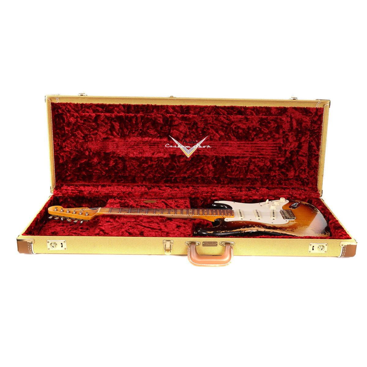 Fender Custom Shop LTD Red Hot Stratocaster Super Heavy Relic Faded Chocolate 3-Tone Sunburst 2022 — 12
