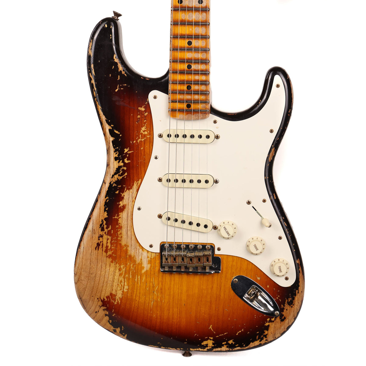 Fender Custom Shop LTD Red Hot Stratocaster Super Heavy Relic Faded Chocolate 3-Tone Sunburst 2022 — 1