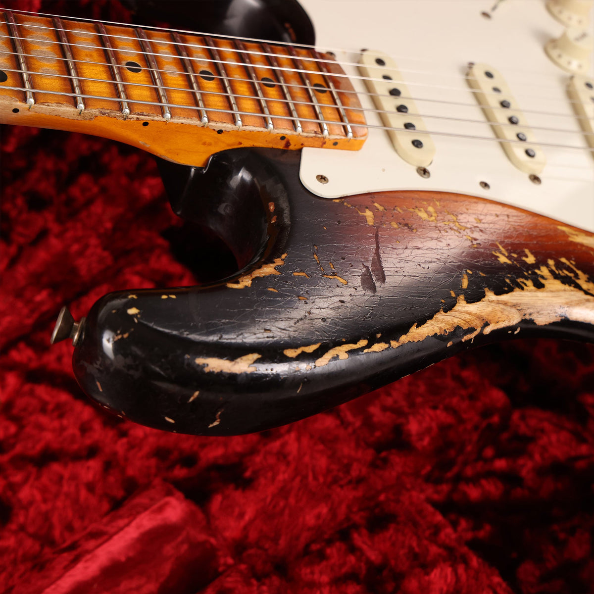 Fender Custom Shop LTD Red Hot Stratocaster Super Heavy Relic Faded Chocolate 3-Tone Sunburst 2022 — 7