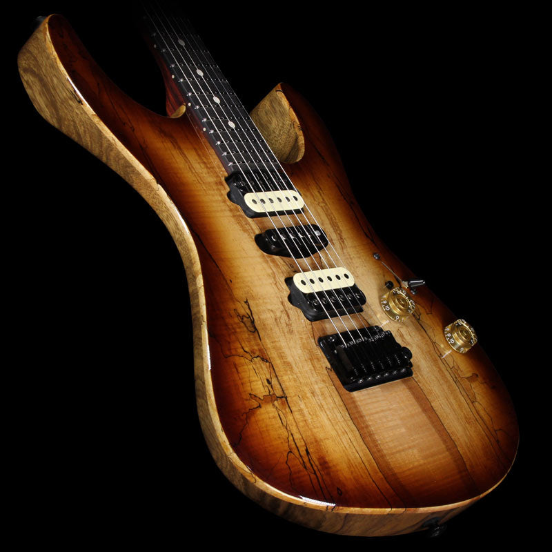 Suhr Modern Black Limba Electric Guitar Dark Brown Burst — 1