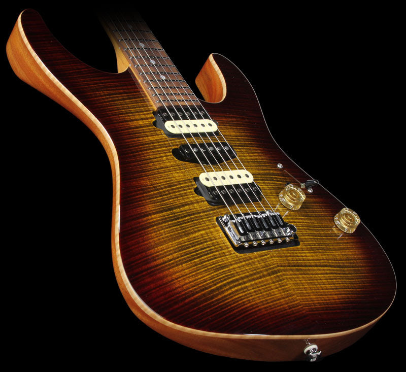Suhr Modern Flame Maple Electric Guitar Light Bengal Burst — 1