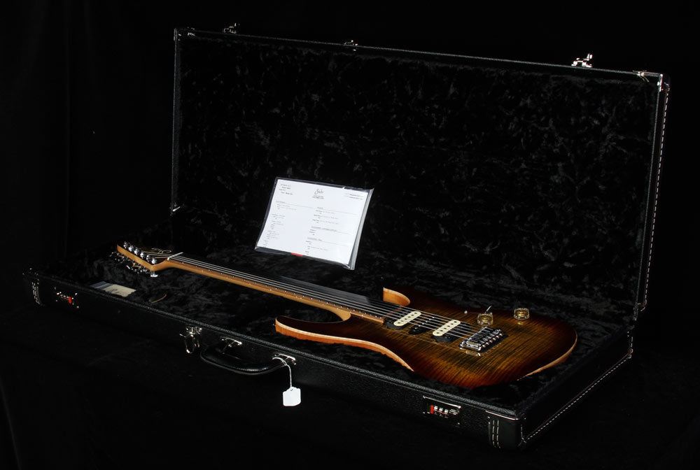 Used 2015 Suhr Modern Flame Maple Electric Guitar Light Bengal Burst — 6