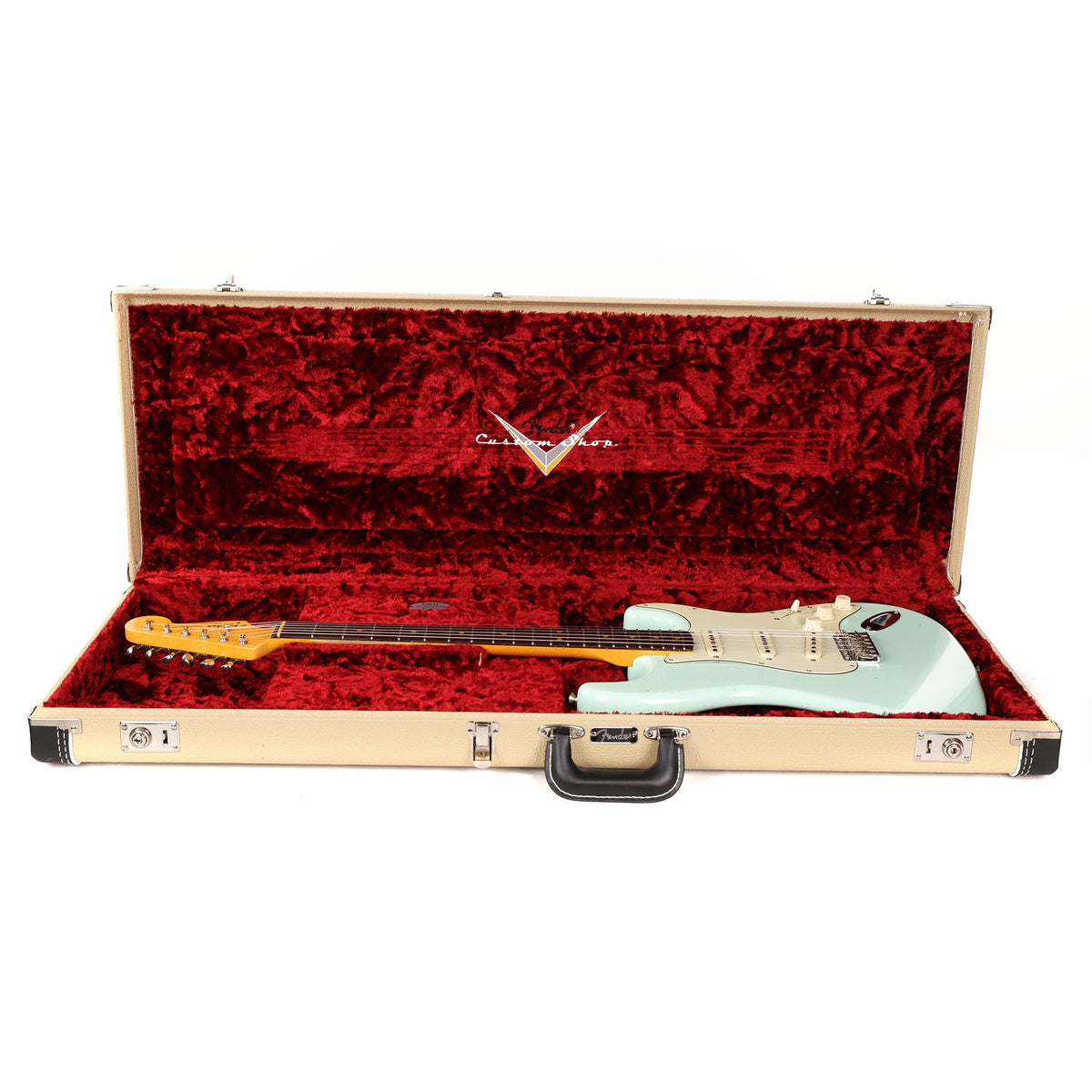 Fender Custom Shop Limited Edition 1964 Stratocaster Journeyman Relic Faded Aged Surf Green 2022 — 12