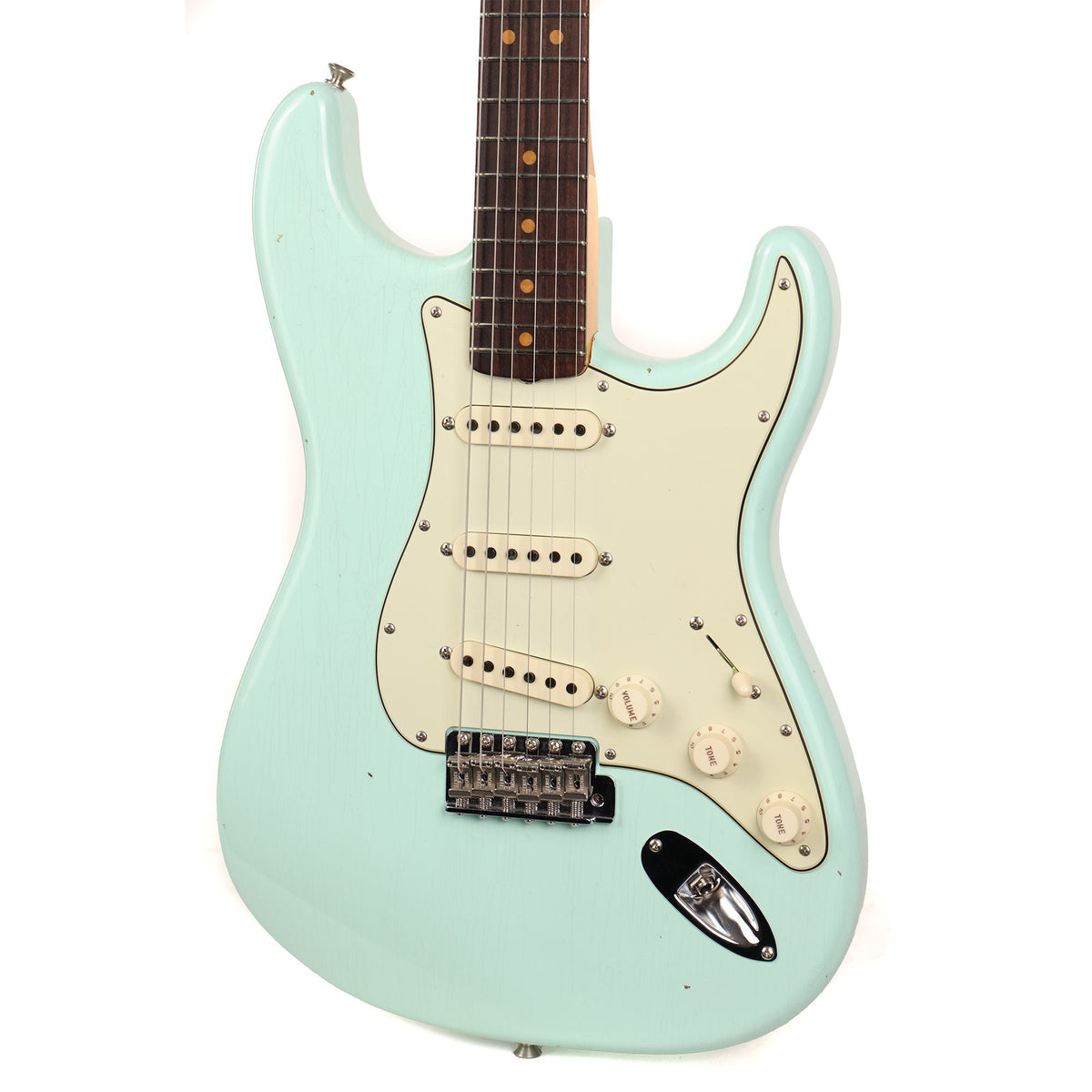 Fender Custom Shop Limited Edition 1964 Stratocaster Journeyman Relic Faded Aged Surf Green 2022 — 6